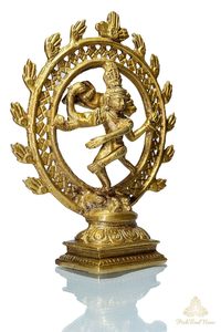 Grande sculpture de Nataraja en laiton faite à la main de qualité exportatrice Dieu hindou de la danse, idéale pour la méditation et les zones d'exposition de l'Inde - Product Image 2