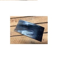 Plaques en forme de corne du margot ou gava, assiettes à pointes de médaille, cadres de lunettes, artisanat en corne naturel,