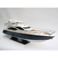 AZIMUT-Barco de velocidad moderno europeo de Acacia, yate náutico de madera de alta calidad hecho a mano para decoración, técnica pintada, 82