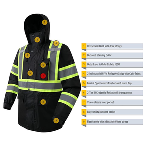 Wholesale High Visibility Reflective Safety Clothing Factory Customizable <b>Jacket</b> Pants Coverall Workwear Martial Arts Training - Product Image 3