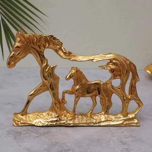 Accessoires élégants de maison de décor de table de cheval d'aluminium pour la décoration à la maison élégante - Product Image 1