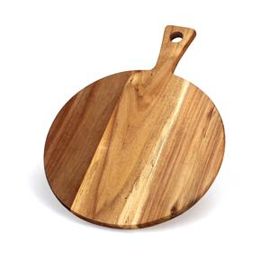 Planche à découper au fromage en bois Bloc à découper rond avec poignée pour hôtel et restaurant Planche à découper au fromage - Product Image 6