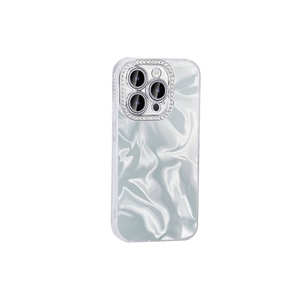 Coque de protection antichoc Netzy Luxury pour iPhone 14 Pro Max, design brillant en pierre, blanc, Safa Esila - Product Image 2