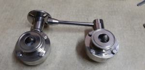 Válvula de Mariposa Sanitaria de Acero Inoxidable Mecanizada por CNC, 2PC/Tri-Clamp, para la Industria Farmacéutica y Alimentaria - Product Image 2