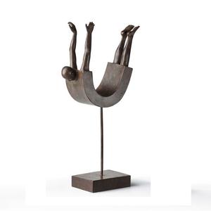 Sculpture moderne faite à la main en bronze sculpture humaine sculpture en bronze pour la décoration de la maison statue - Product Image 1
