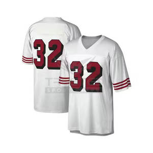 100% polyester respirant à manches courtes hommes maillot de football américain de haute qualité - Product Image 4