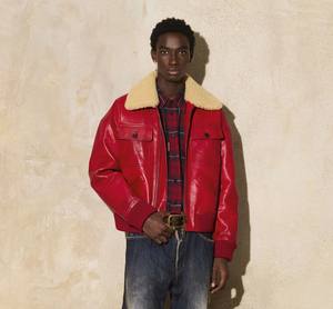 Veste en cuir en toile vintage chic pour hommes et femmes à capuche coupe-vent et respirante - Product Image 2