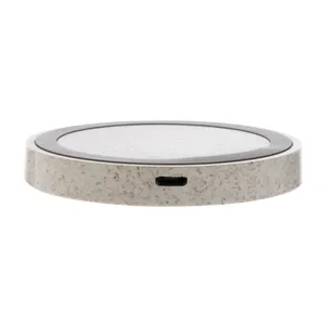 Caricatore Wireless Ecologico Rotondo da 5W a Forma di Grano, Gadget USB Promozionale - Product Image 6