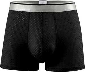 Calzoncillos bóxer personalizados de última calidad del fabricante OEM para hombre, ropa interior de tela de punto transpirable con logotipo personalizado - Product Image 2