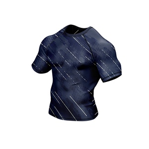 Estilo deportivo para hombre UPF50 + Protectores de erupción de compresión con mangas largas Diseño de logotipo personalizado Camisetas MMA BJJ completamente impresas - Product Image 5