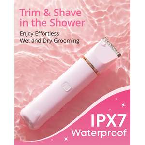 Depiladora Eléctrica Recargable para Mujer, Afeitadora Indolora para Brazos, Axilas, Piernas y Vello Púbico, Material de Cuchilla de Cerámica - Product Image 3