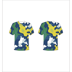 Camiseta de Manga Corta para Hombre, Camuflaje, Impresión por Sublimación, Secado Rápido, Corte Regular, Cuello Redondo, Trackstar OEM, Marca Privada TSI-G05-P0585 - Product Image 1