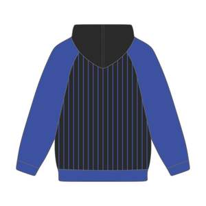 Année de fondation 1920 Zeta Phi Beta Corps noir Bleu Raglan Pinstripes Pull à capuche Sorority Apparel Custom Divine Nine HBCU - Product Image 3