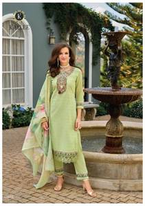 Vente en gros de bas Kurti en coton de créateur pour femmes avec la collection Dupatta adaptée à la fête - Product Image 3