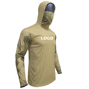 Manga larga Protección solar Ligero Senderismo al aire libre Camisas de pesca con capucha OEM Diseño personalizado Poliéster UPF50 Sudaderas CON CAPUCHA DE PESCA - Product Image 5