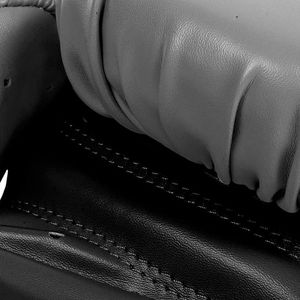 Gants de boxe de championnat en gros, marque privée, cuir PU blanc et gris, entraînement en salle de sport, gants de kickboxing personnalisés imprimés, 12 oz - Product Image 5