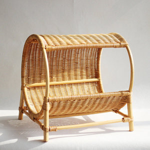 Nichoir pour animaux de compagnie en rotin tressé, confortable, écologique, naturel, pour petits chiens et chats, avec motif rayé, vente en gros du Vietnam - Product Image 4