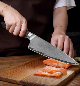 2025 personalizado nueva llegada Oem Razor Sharp alto carbono ODM Sharp 8 pulgadas HOJA DE Damasco cuchillo de Chef de cocina para chef - Product Image 2