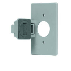 Plaque murale à prise unique Volteck pour extérieur, couvercle en polycarbonate étanche, indice de protection IP65, 125V 15A, conception standard pour les résidents - Product Image 4