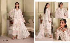 Trajes Shalwar kameez de marca de ropa de fiesta más vendidos para mujeres en material de gasa de muy alta calidad con bordado muy fino - Product Image 5