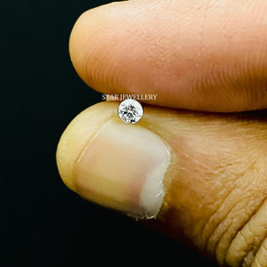 14K Solid <b>Gold</b> Invisible Set Lab Grown Diamond <b>Stud</b> Fine Jewelry Earring. - Product Image 2