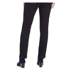 Pantaloni Cargo in Denim Skinny da Donna Style Co Blu Scuro a Vita Alta, Gamba Dritta, con Tasche Decorate, Casual, Traspiranti, Design Semplice - Product Image 3