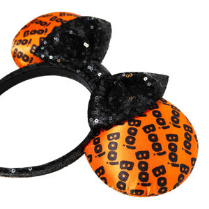 ORDE DE FÁBRICA Orejas de Minnie con Licencia - Diadema de Disfraz Colorida para Niños - Accesorio de Pelo de Peluche para Fiesta de Cumpleaños, Parque Temático, Vacaciones - Product Image 1