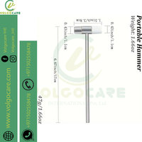 Marteau manuel multifonctionnel en acier inoxydable, petit, fait main, professionnel, de haute qualité, double usage dur et souple, pour réflexes neurologiques