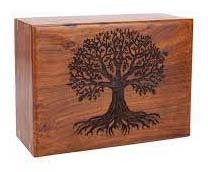 Urnas de cremación de madera de estilo americano moderno hechas a mano, urnas funerarias decorativas para hombre y mujer - Product Image 2