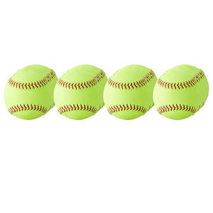 <b>Baseball</b> Softball Custom Printed Full Grain Leather Split Leather Softball <b>Ball</b> / Latest Design Softball <b>Balls</b> - Product Image 3
