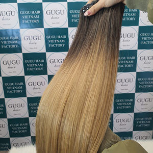 Rubio personalizado para Ombre Color hueso recto 10-40 pulgadas cabello Remy vietnamita crudo paquetes 12A grado precio al por mayor - Product Image 4