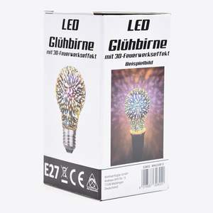 Ampoule LED E27 à effet feu d'artifice blanc chaud, verre, décoration de fête de Noël, indice de protection IP44 - Product Image 1