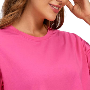 T-shirt court d'été personnalisé pour femmes avec impression T-Shirt noir pour femmes Coton Designer Basic Quick Dry Sports Gym T-Shirt pour les femmes - Product Image 5