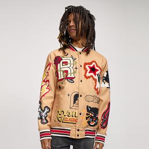 Veste bomber universitaire de baseball à double boutonnage pour homme, personnalisable par sublimation, en gros - Product Image 1