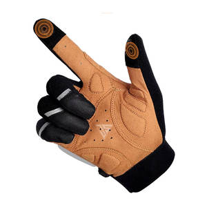 Gant de cycle d'hiver pour hommes de vente chaude, fabriqué à partir de cuir perforé/cuir synthétique/tissu extensible, doublure intérieure en polaire - Product Image 6