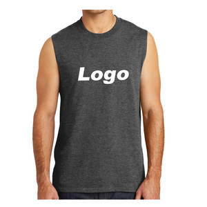 Débardeur élégant Sun Faded Gym Singlet confortable et durable pour l'entraînement et les vêtements décontractés avec décoration de bouton et badge - Product Image 4