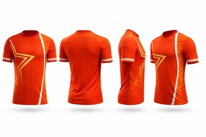 Maglia da Calcio Invernale Unisex Personalizzabile con Nome Squadra Stampa Digitale 100% Poliestere Rete 180g Fusione Senza Cuciture Traspirante Anti-Umidità - Product Image 4