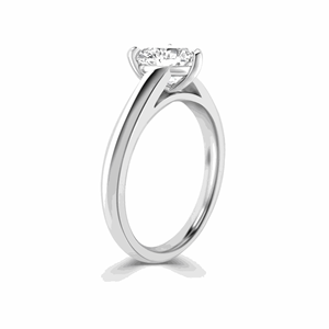 Anillo de Compromiso Solitario con Forma de Corazón para Mujer - Product Image 4