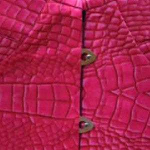 Corsé de Satén con Textura de Cocodrilo Rosa Sublimado Digital - Product Image 2