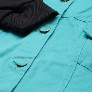 แจ็กเก็ตยีนส์แบบยั่งยืนสำหรับผู้หญิงเสื้อโค้ทยีนส์ระบายอากาศได้มีกระดุมเสื้อผ้าแฟชั่นสำหรับฤดูหนาวสำหรับฤดูใบไม้ร่วง - Product Image 6