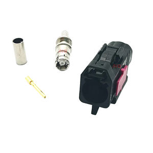 Connecteur Fakra <span class=keywords><strong>femelle</strong></span> noir droit en plastique pour <span class=keywords><strong>antenne</strong></span> radio de voiture, câble RG316 RG174 - Product Image 2