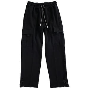 กางเกงกีฬาผ้าคอตตอนสำหรับผู้ชายกางเกงออกกำลังกายแบบลำลองมีโลโก้ปรับแต่งได้และปิดเอวยางยืด - Product Image 6