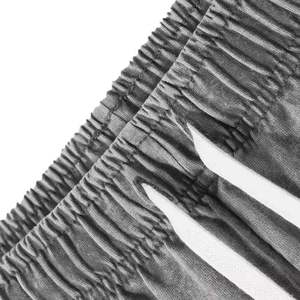 Conjunto informal de verano lavado con ácido más vendido al por mayor para hombre, trajes cortos de 2 piezas con logotipo personalizado al por mayor, camisa y pantalones cortos - Product Image 6