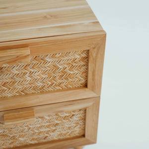 Haute qualité moderne bois rotin armoire chevet bohème rotin naturel table de chevet avec rangement meubles de maison du Vietnam - Product Image 3