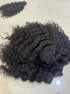 Extensiones de cabello humano 100% sin procesar de 24 pulgadas, estilo de onda profunda suelta de alta calidad, precio al por mayor de La India - Product Image 6