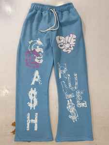 กางเกงวอร์มสำหรับผู้ชายกางเกงพิมพ์ลาย DFT กางเกงวอร์มแนวสตรีทสำหรับผู้ชายกางเกงวอร์มขายาวแบบปรับแต่งโลโก้ได้ - Product Image 2