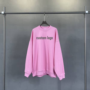 Popular 2024 Sudadera con capucha 100% algodón Diseño personalizado Terry Unisex de gran tamaño Alta calidad Boxy Screen Crewneck DDP Envío - Product Image 1