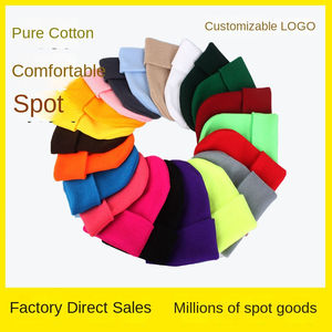 Wholesale Custom Logo <b>Wool</b> Blend Jacquard <b>Beanie</b> <b>Hat</b> Plain Knit Winter Cap Comfortable Warm <b>Beanie</b> Fashion Headwear - Product Image 6