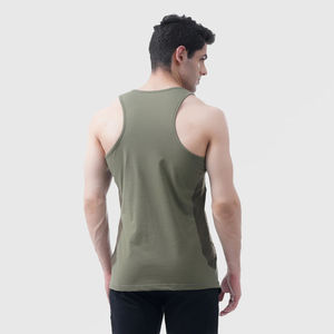Débardeur Homme en Coton Coupe Slim Sans Manches pour la Gym, Musculation, Entraînement, Respirant, Athlétique, Été - Product Image 3