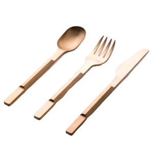Cadeau de mariage royal ensemble de couverts en argent meilleure qualité en acier inoxydable 304 ensemble de couverts outils de cuisine ensemble de couverts de ménage - Product Image 2